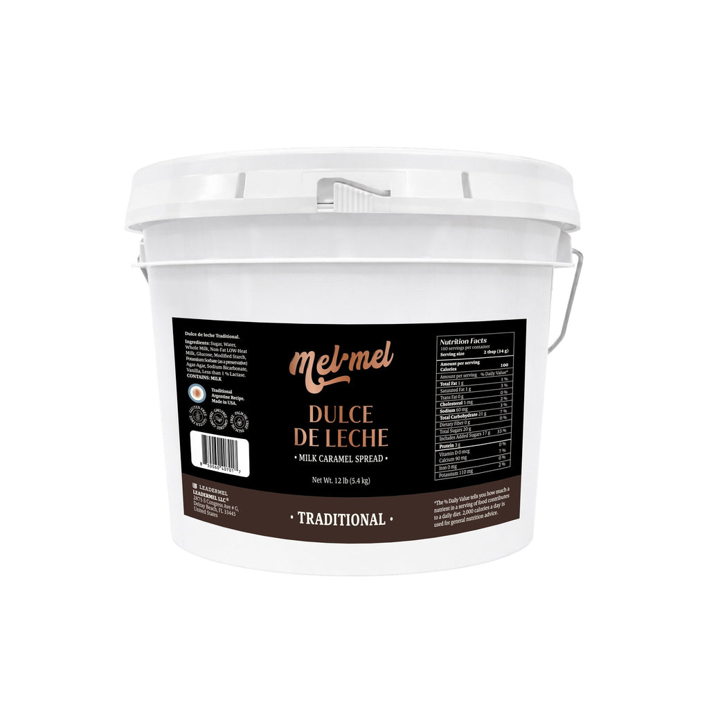 Mel·Mel Traditional dulce de leche — 12 lb foodservice bucket