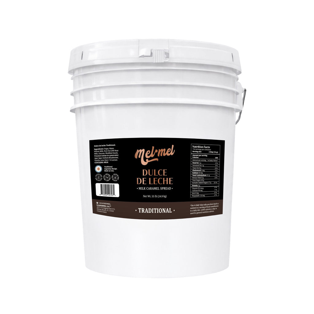 Mel·Mel Traditional dulce de leche — 55 lb foodservice bucket